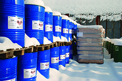 GHS-compliant chemical drum labels require chemical resistance